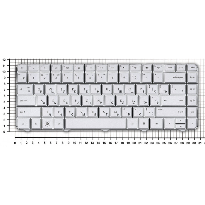 Клавиатура для HP Pavilion G4 G4-1000 G6 G6-1000 CQ43 серебристая