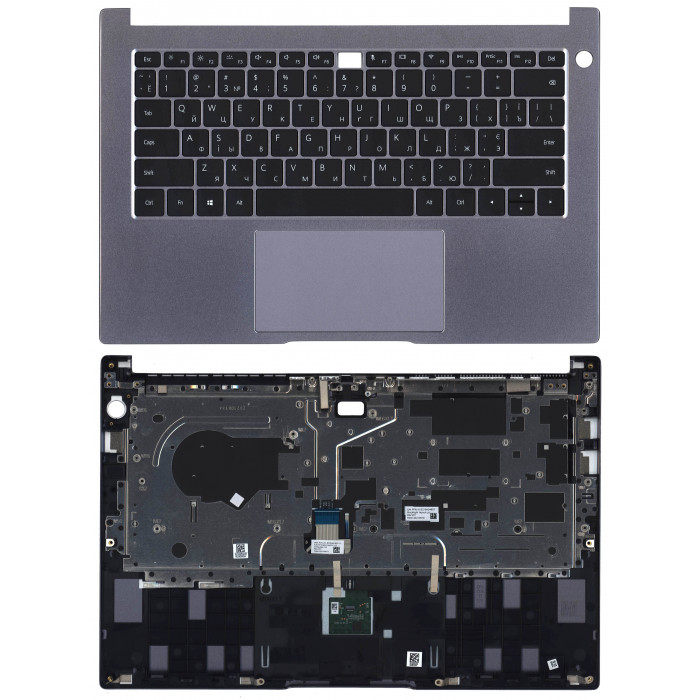 Клавиатура для Huawei MateBook D14 NobelM-WFQ9B топкейс Space Gray