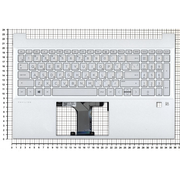 топкейс для HP Pavilion 15-EG 15-EH под сканер отпечатка