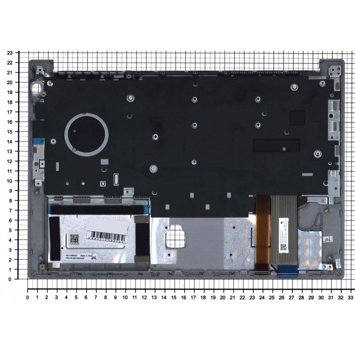 Клавиатура для Lenovo Thinkpad E14 топкейс серебро