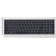 Клавиатура для HP Probook 450 G5 черная с серебристой рамкой и TrackPoint, с подсветкой