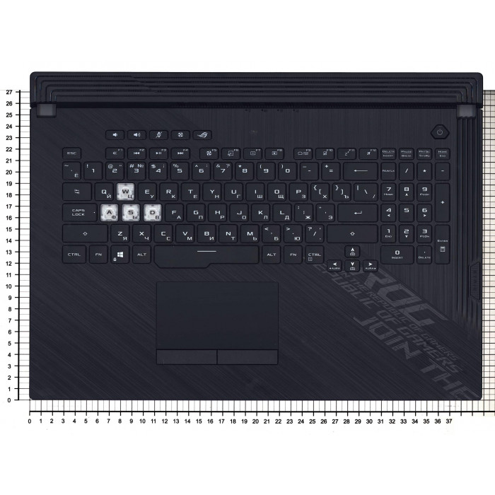 Клавиатура для Asus ROG Strix G17 G712 с подсветкой RGB топкейс