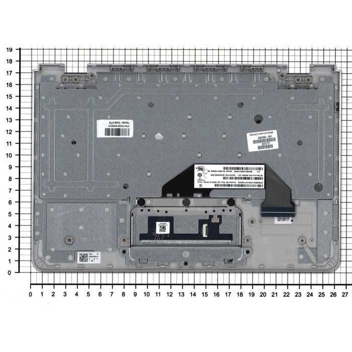 Клавиатура для HP X2 10-p топкейс серебро