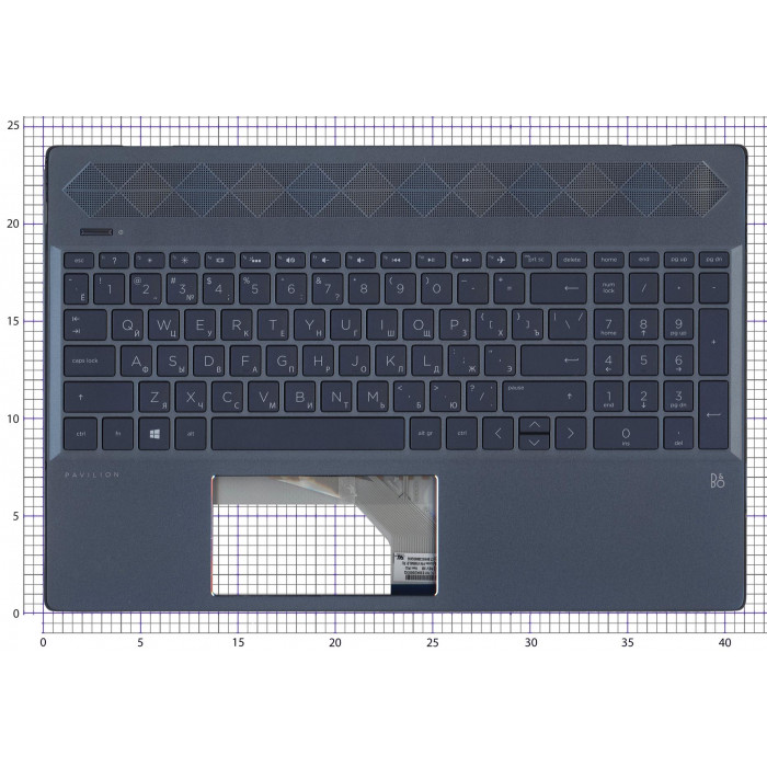 Клавиатура для HP 15-CS 15-CW топкейс