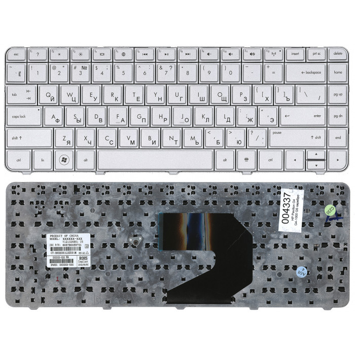 Клавиатура для HP Pavilion G4 G4-1000 G6 G6-1000 CQ43 серебристая