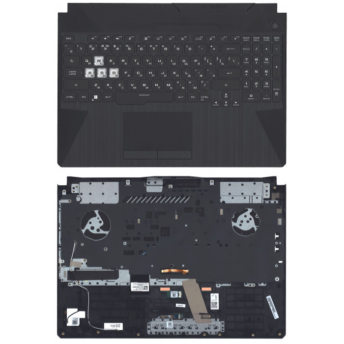 Клавиатура для Asus TUF Gaming A15 FA506 топкейс черный
