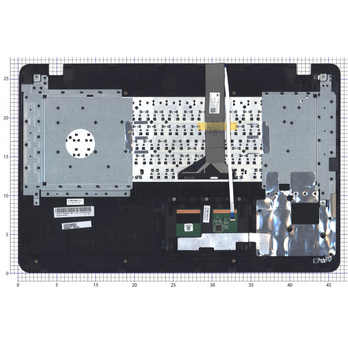 Клавиатура для ноутбука Asus X751 топкейс черный