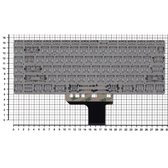Клавиатура для HP Pavilion 13-AN серебристая