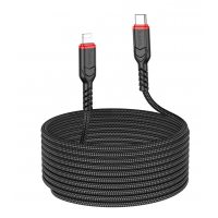 Кабель USB-C HOCO X59 Victory Type-C-Lightning, 27W, 3м, черный