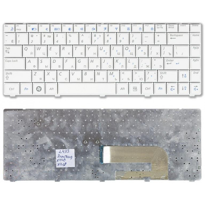 Клавиатура для Samsung X418 X420 белая