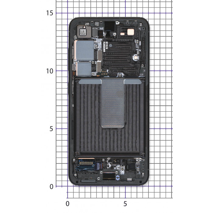Дисплей для Samsung Galaxy S23 5G 2023 SM-S911B в сборе с тачскрином ServicePack зеленый GH82-30480C