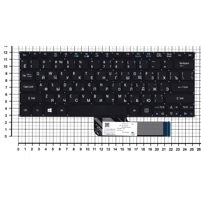 Клавиатура для Acer Aspire Switch 10 черная