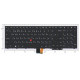 Клавиатура для ноутбука Lenovo Thinkpad S5 2nd Gen черная с подсветкой