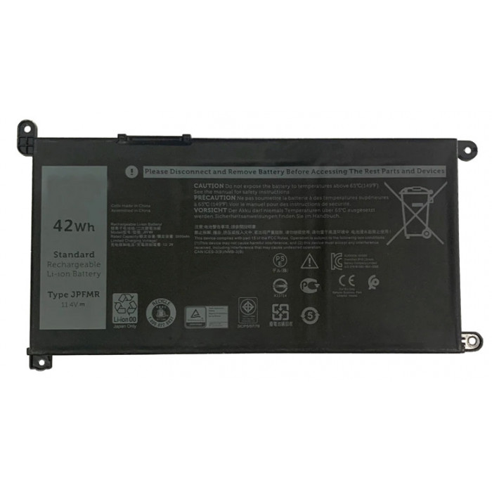 Аккумуляторная батарея для ноутбука Dell Chromebook 3100 (JPFMR) 11.4V 42Wh