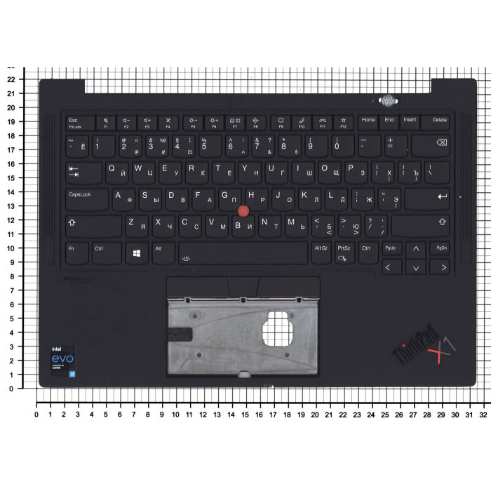 Клавиатура для Lenovo ThinkPad X1 Carbon Gen 9 топкейс