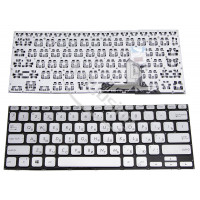 Клавиатура для ноутбука Asus X420 серебристая