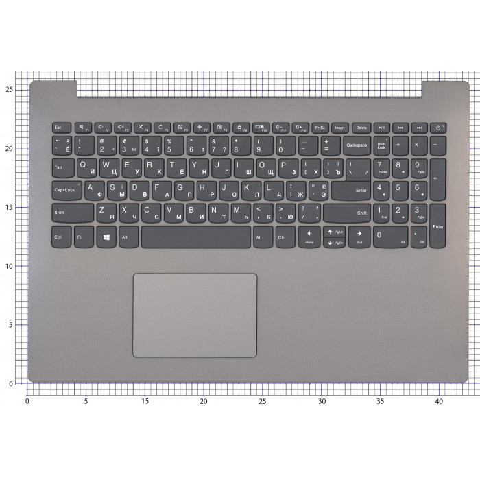 Клавиатура для ноутбука Lenovo IdeaPad 330-15 топкейс коричневый