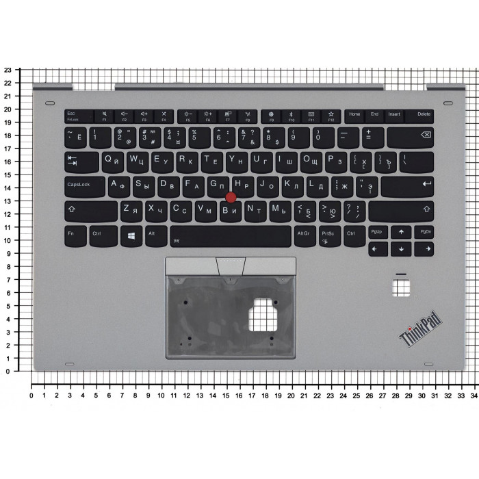 Клавиатура для Lenovo Thinkpad Yoga X1 2nd Gen 2017 топкейс