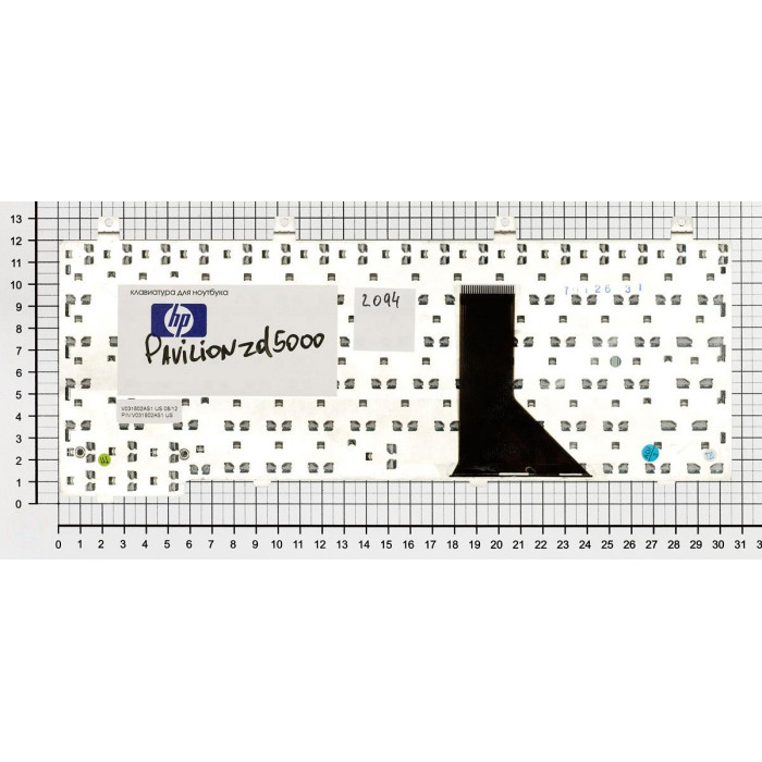 Клавиатура для HP Pavilion DV5000 ZE2000 ZE2500 ZV5000 ZX5000 ZD5000 белая