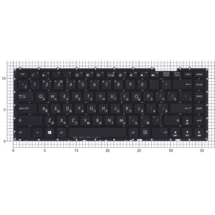 Клавиатура для ноутбука Asus P453 PU403 черная