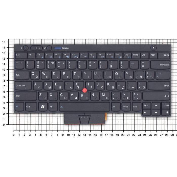 Клавиатура для Lenovo ThinkPad T430 T430I X230 T530 L430 L530 черная