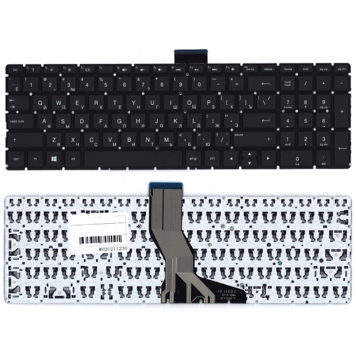 Клавиатура для HP 15-BW 250 G6 черная без подсветки