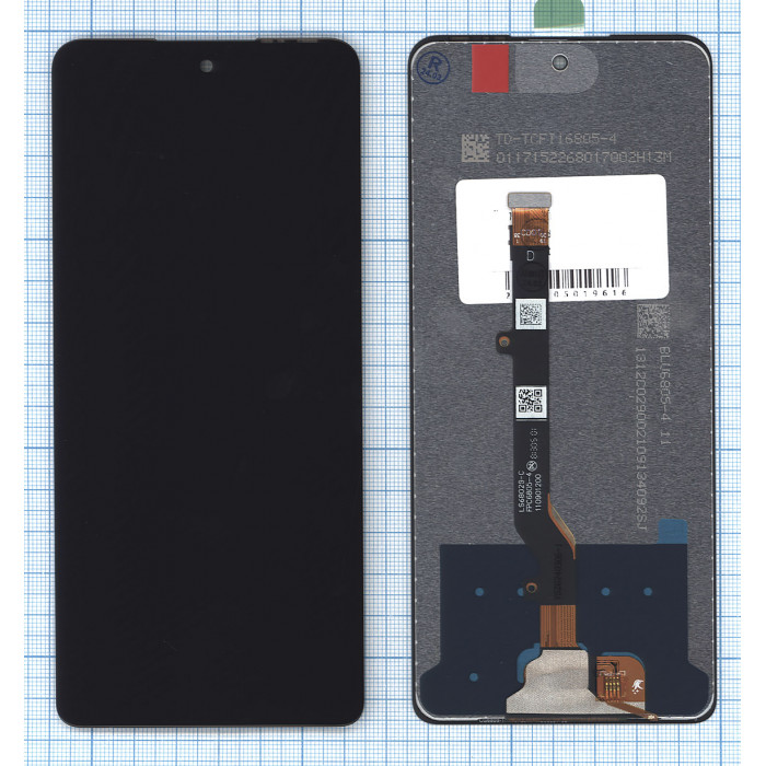 Дисплей (модуль) для Infinix Hot 40 Pro (X6837) в сборе с тачскрином черный