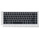 Клавиатура для HP Probook 430 G5 440 G5 445 G5 серебристая с трекпоинтом