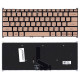 Клавиатура для Acer Swift 5 SF514-52T золотистая с подсветкой