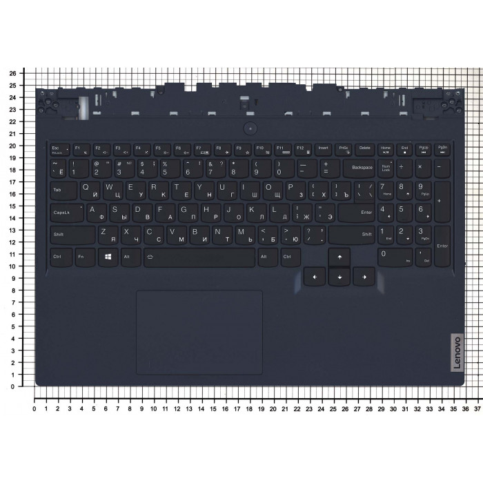 Клавиатура для Lenovo Legion 5-15ITH6 Черный топкейс