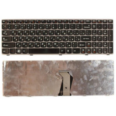 Клавиатура для Lenovo IdeaPad Z560 Z565 G570 G770 черная с серой рамкой