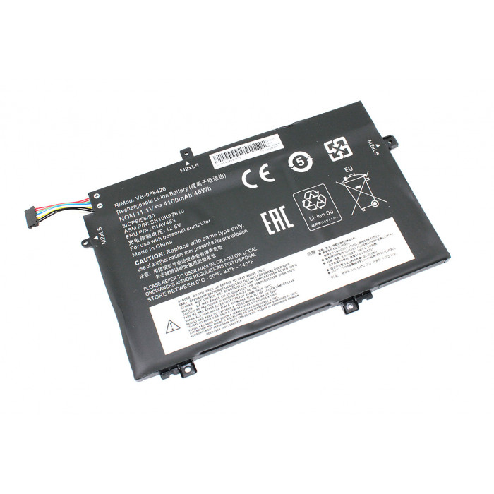 Аккумулятор для Lenovo ThinkPad L480 (L17M3P54) 11.1V 4100mAH OEM