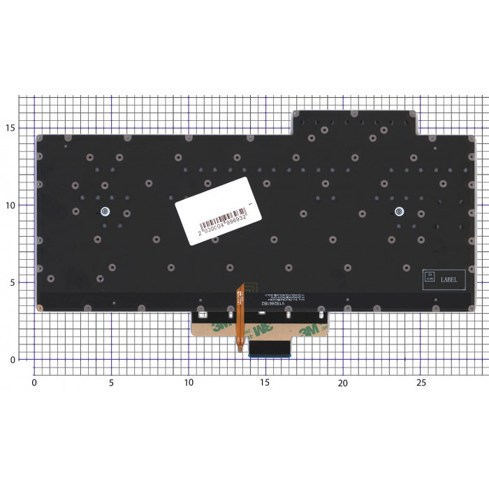 Клавиатура для ноутбука Asus ROG Zephyrus G14 GA401 черная c подсветкой маленький энтер