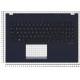 Клавиатура для Asus X571LI топ-панель черная с подсветкой