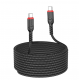 Кабель USB-C HOCO X59 Victory Type-C-Type-C, 3A, 60W, 3м, черный