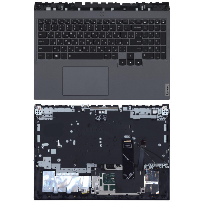 Клавиатура для Lenovo Legion 5 Pro-16ACH6 Черный топкейс