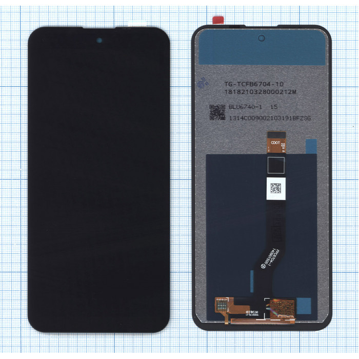 Дисплей для Nokia X10 черный