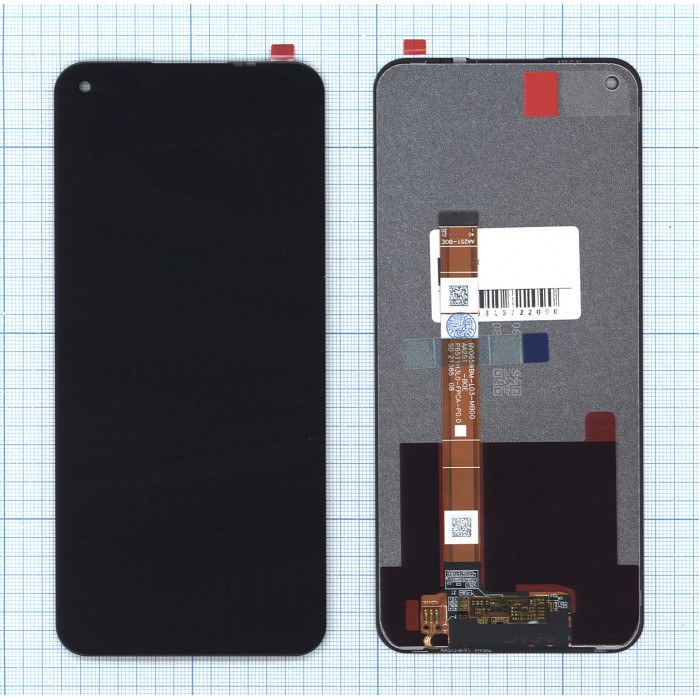 Дисплей (модуль) для OPPO A54 4G в сборе с тачскрином черный