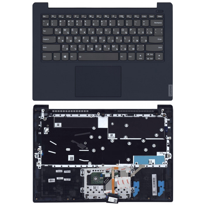 Клавиатура для Lenovo IdeaPad S340-14IIL топкейс dark blue