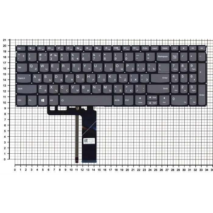Клавиатура для Lenovo ThinkBook 15-IIL 15-IML черная с подсветкой