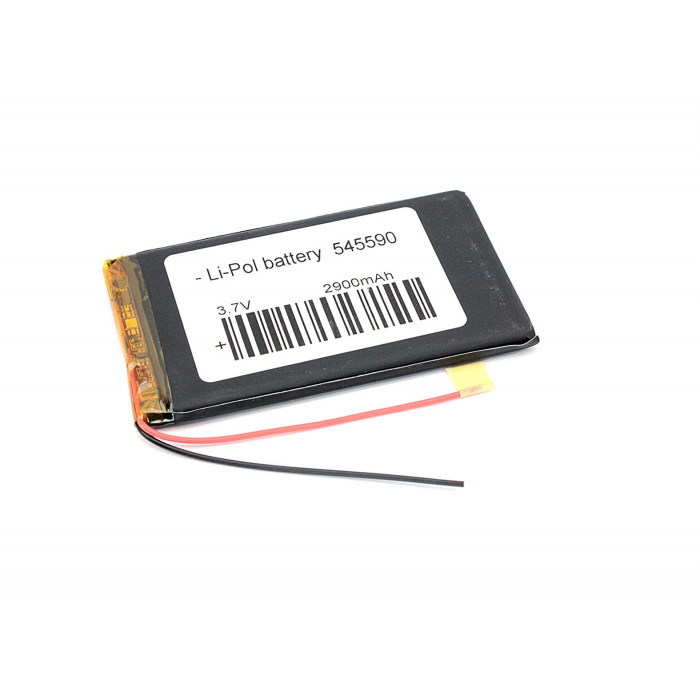 Аккумулятор Li-Pol (батарея) 5.4*55*90мм 2pin 3.7V / 2900mAh