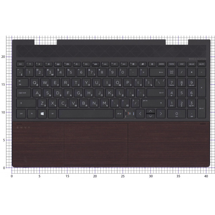 Клавиатура для HP Envy x360 15-ED топкейс