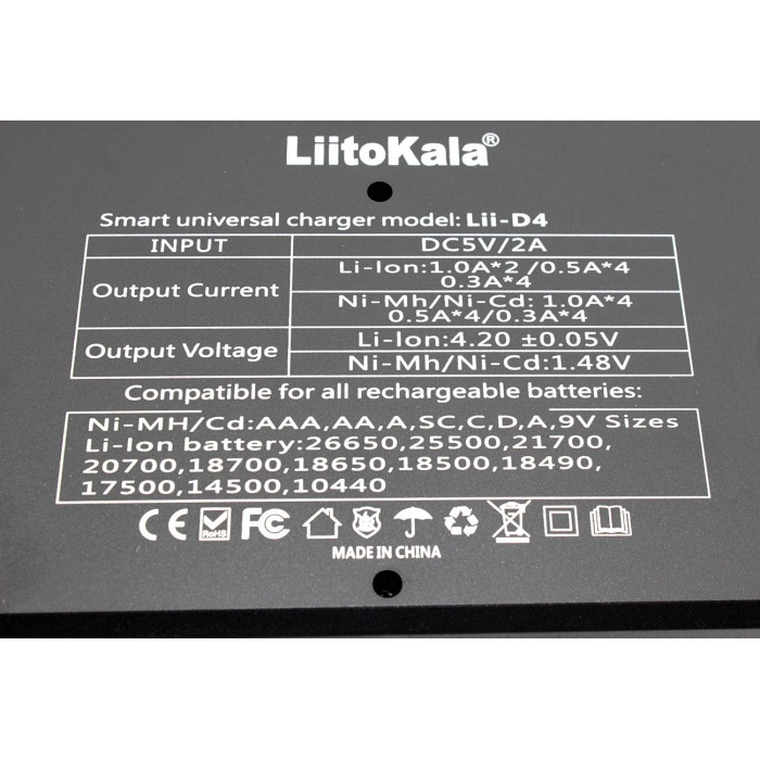 Зарядное устройство LiitoKala Lii-D4