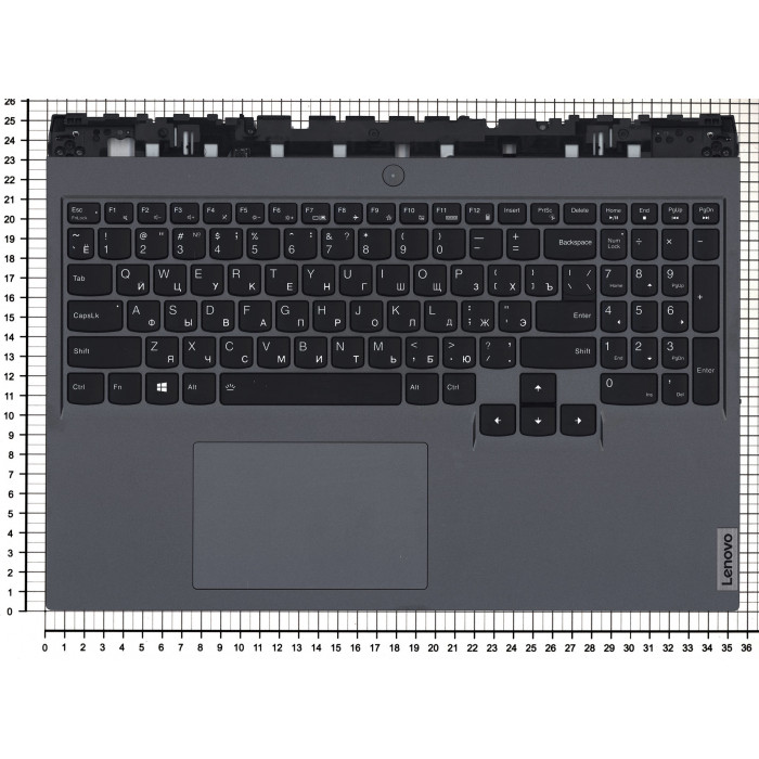 Клавиатура для Lenovo Legion 5 Pro-16ACH6 Черный топкейс