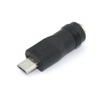 Переходник 5,5x2,1 мама на Micro USB папа 5 Pin