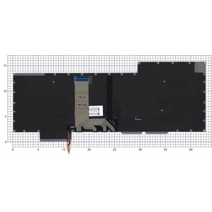 Клавиатура для ноутбука Asus ROG G701 черная с красной подсветкой