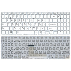Клавиатура для Toshiba Satellite L50-B L50D-B белая без рамки