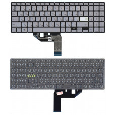 Клавиатура для ноутбука Asus S533F серебристая