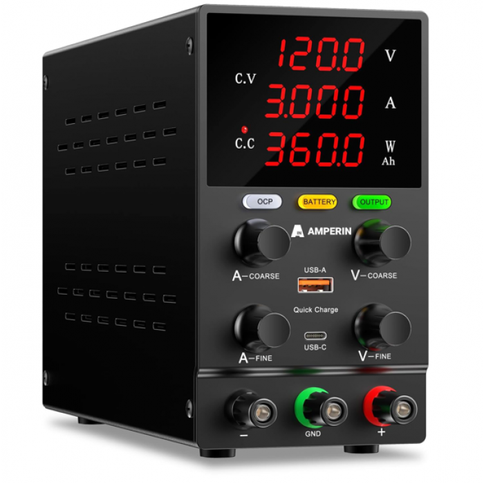 Лабораторный блок питания Amperin AI-W1203 120V, 3A
