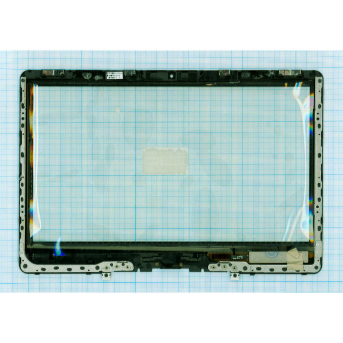 Сенсорное стекло (тачскрин) для HP EliteBook Revolve 810 G2 черный с рамкой